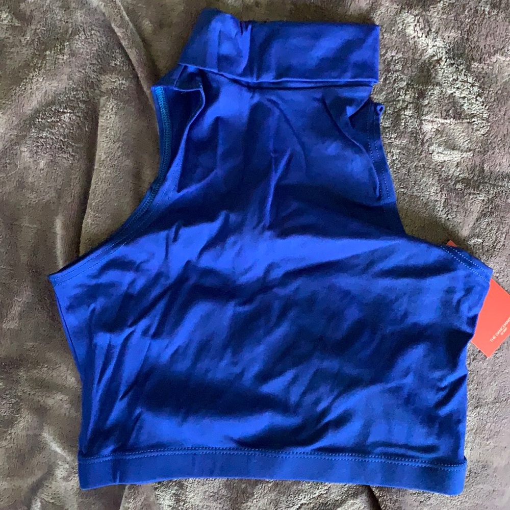 Blue capezio dance top